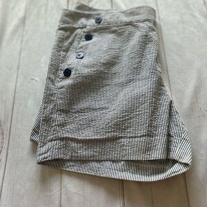 St. Tropez Black and White Striped Skirt